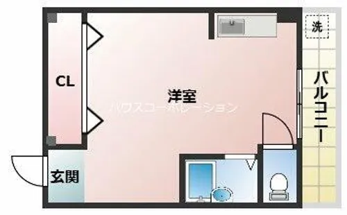 園田岡崎ハイツ【3階】の間取り