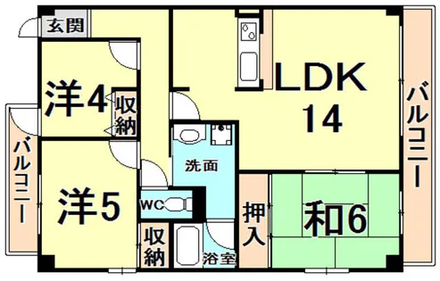 マンションヴィーガ【2階】の間取り