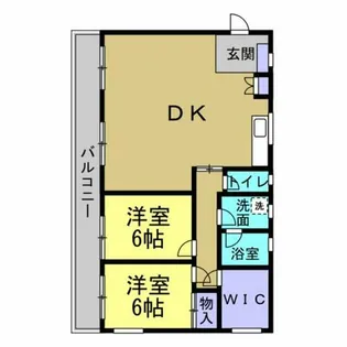マンション杉【3A号室】の間取り
