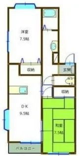 メゾン付城【101号室】の間取り