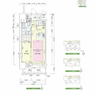 プレサンス名古屋グロウ【8階】の間取り