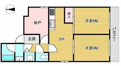 ロイヤルメゾン岡本Ⅲ【2階】の間取り