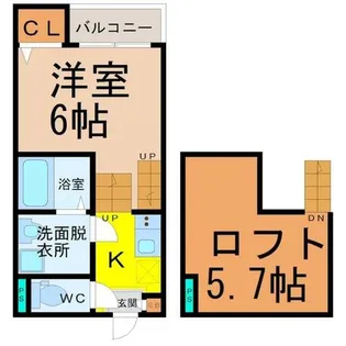 CRESTA(クレスタ)【2階】の間取り