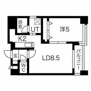ラフィネ31【4階】の間取り