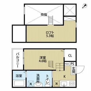 LE COCON【2階】の間取り