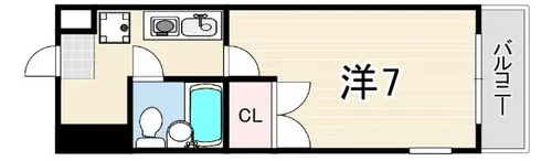 コンフォート岡本【1階】の間取り
