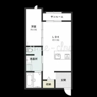 KOYA 430【2階】の間取り