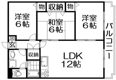 メゾンエスポワール【2階】の間取り