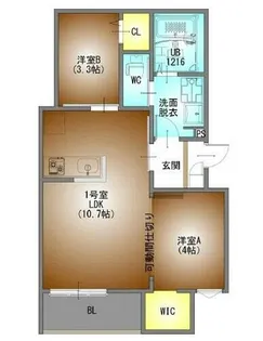 REGALEST PREMA本陣【1階】の間取り