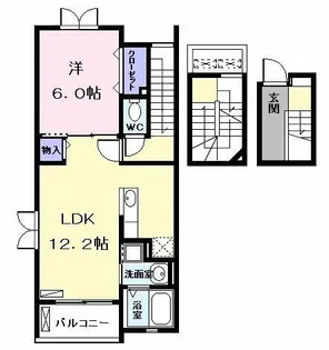 メゾンM&M Ⅱ【302号室】の間取り