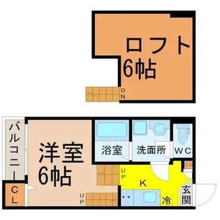 レグルス千種【1階】の間取り