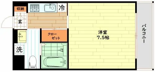 Gravis城東中央【5階】の間取り