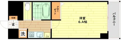 エステムコート梅田・天神橋リバーフロント【8階】の間取り