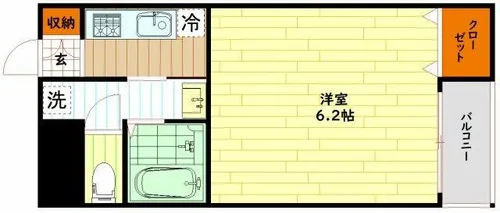 ウイングビュー野江【2階】の間取り