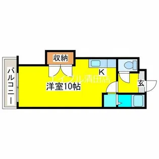 ルートフランセ・36【303号室】の間取り