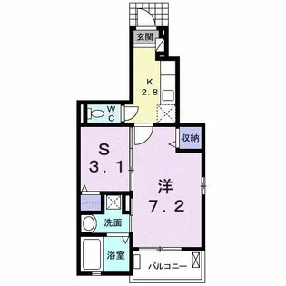 フェアフィールド【1階】の間取り