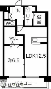 セントレア浄水【1階】の間取り