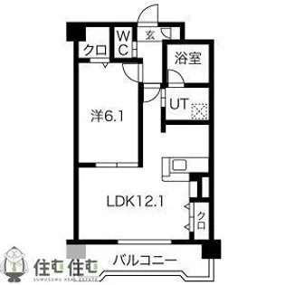 パルティール【305号室】の間取り