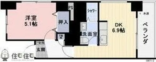 アーバンステージ豊田【303号室】の間取り