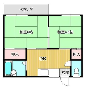 コーポ香住【203号室】の間取り