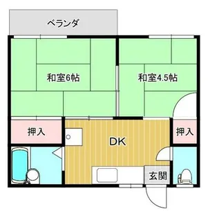 コーポ香住【203号室】の間取り