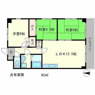 Uresidence修学院【2階】の間取り