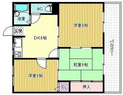 アイディル島泉【3階】の間取り