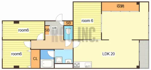 藤和しらさぎハイタウンB棟【1107号室】の間取り