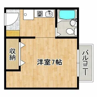 グランヴェルデ中桜塚【2階】の間取り