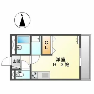 ハイツ御殿山【2階】の間取り