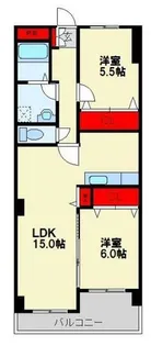 LE GRAND BLEU(グランブルー)【2階】の間取り