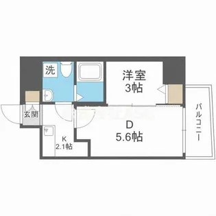 セレニテ上町台【1205号室】の間取り