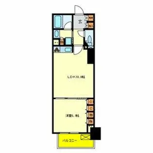 ロイヤルタワー大阪谷町【7階】の間取り