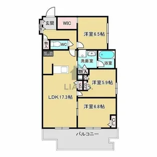 ACERO GARDEN【203号室】の間取り