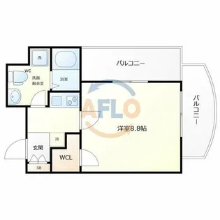 1Kの間取り画像