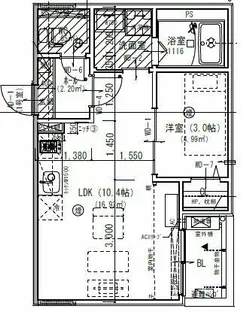 Jack meikoⅠ【3階】の間取り