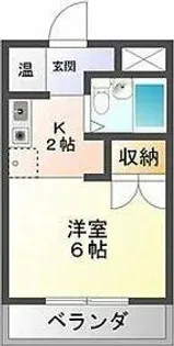 岩津マンション【402号室】の間取り