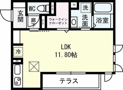 エルミタージュ羽根【2階】の間取り