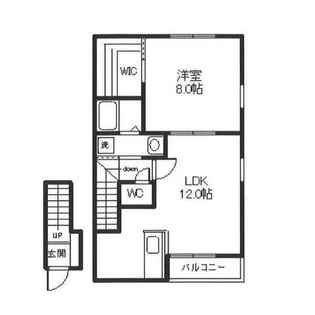 OGハイツ楠【2階】の間取り