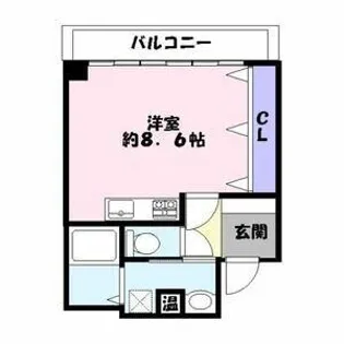 シャトー三和南車崎【4階】の間取り