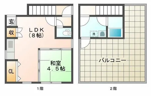 メイセイビル【4階】の間取り