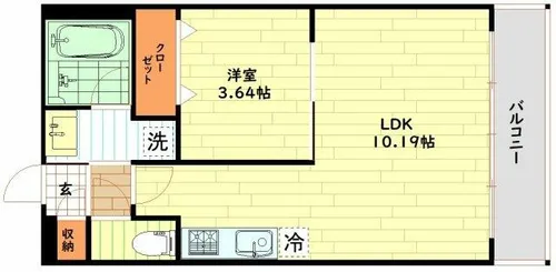 プレジオ御幣島【10階】の間取り