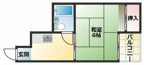 GS駒川【2階】の間取り