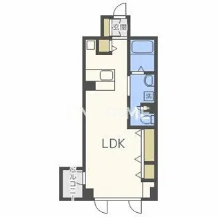 RIDGE北堀江【403号室】の間取り