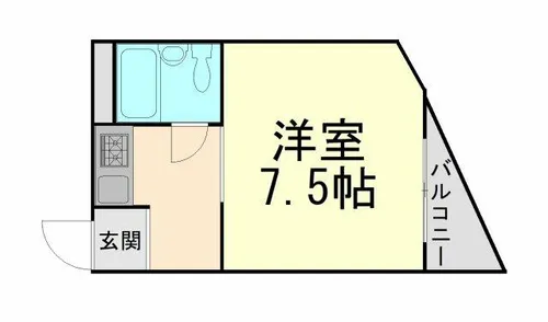 ハイメゾン岡本 3-B【302号室】の間取り