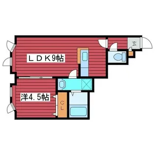 マリー西岡【205号室】の間取り