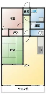 クレスト共和【3階】の間取り