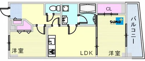 マニーフィーコ&アルファ【202号室】の間取り