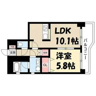 アマービレ中島【2階】の間取り