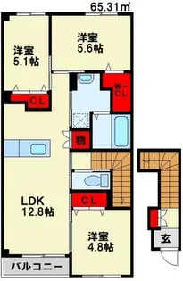 エターナル雅Ⅱ【2階】の間取り